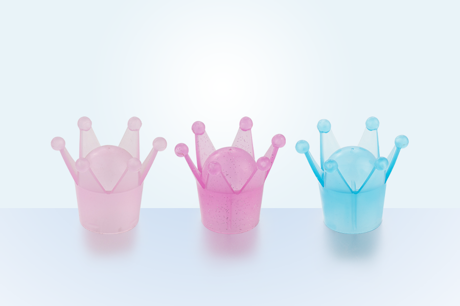 Plastic kleurrijke kroongeurdeksel
