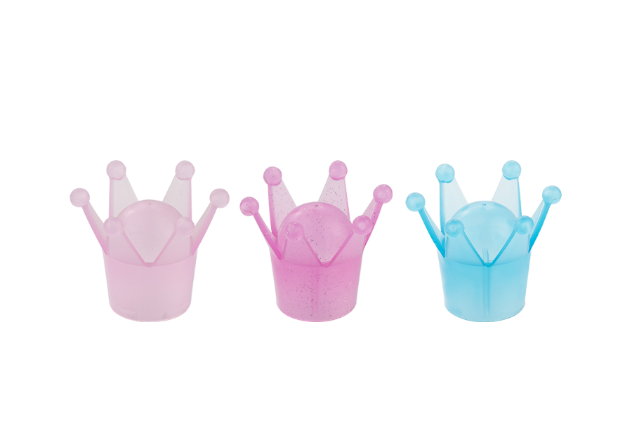 Plastic kleurrijke kroongeurdeksel