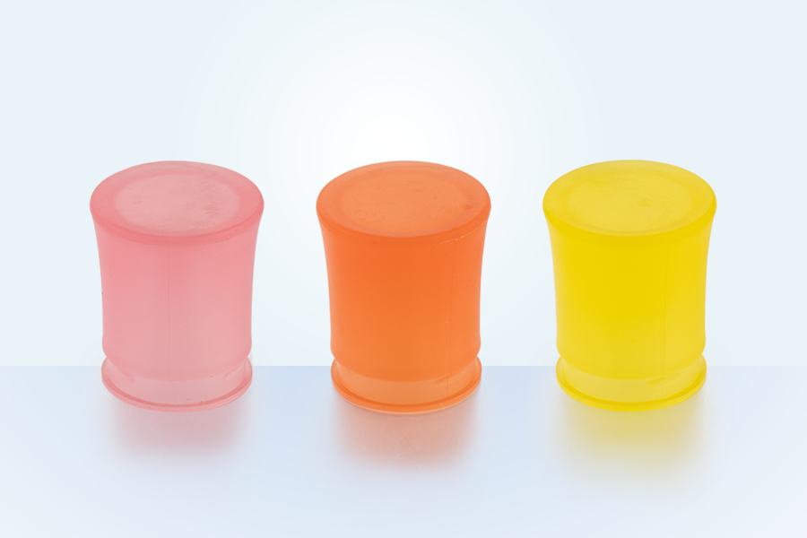 Plastic kleurrijke geurschroef deksel