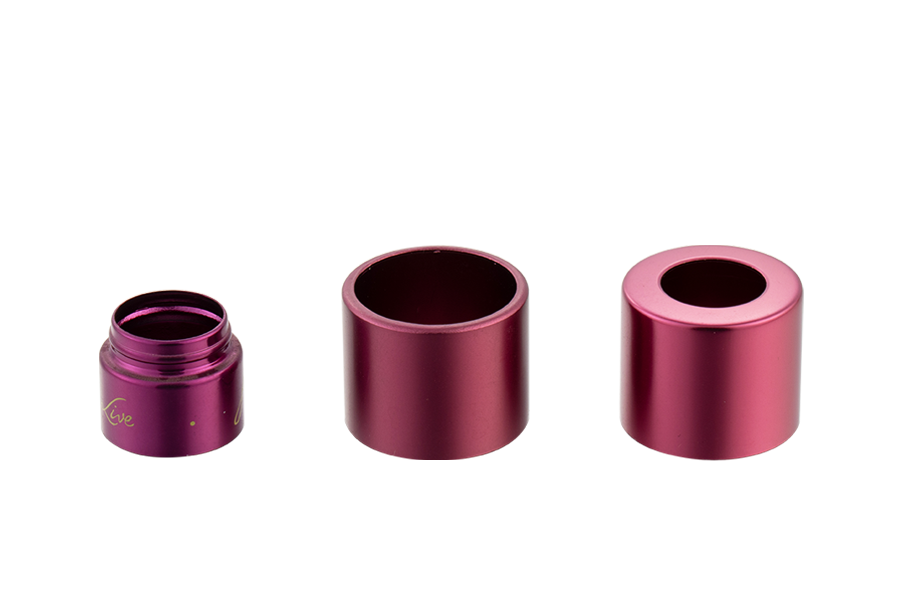 Met ARC Aluminium Circle Cosmetic Packaging Accessoire